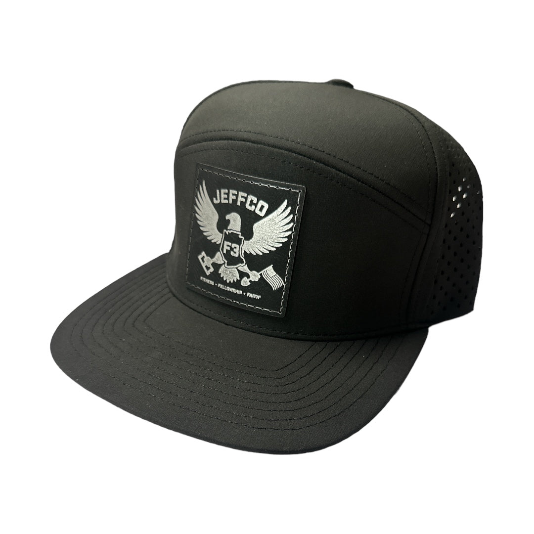 F3 Jeffco Leatherette Patch Hat Pre-Order June 2024