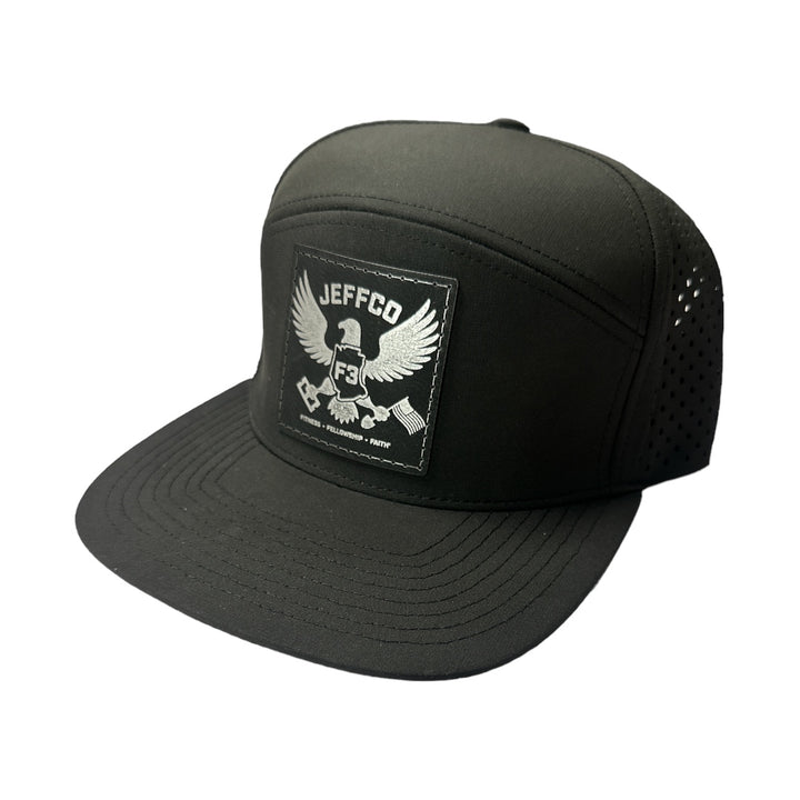 F3 Jeffco Leatherette Patch Hat Pre-Order June 2024