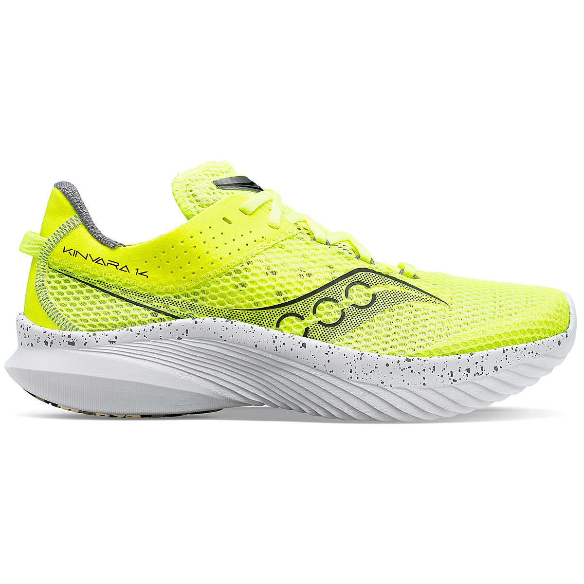 Men's Saucony Kinvara 14, Citron/Black, 11.5 D Medium