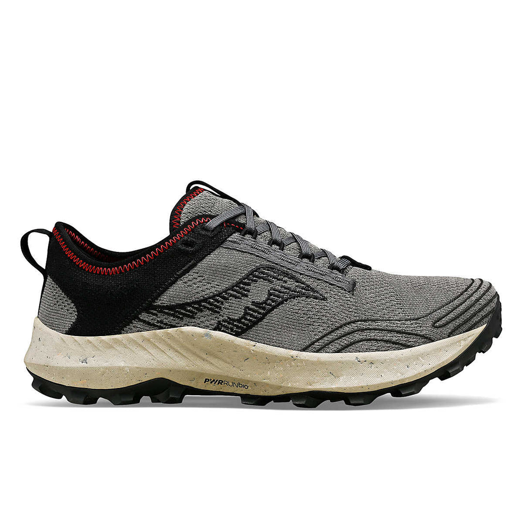 Men's Saucony Peregrine RFG, Shadow/Black, 8.5 D Medium