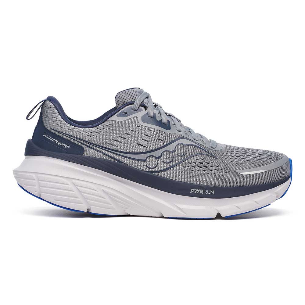 Men's Saucony Guide 18, Flint/Navy, 8.5 2E Wide
