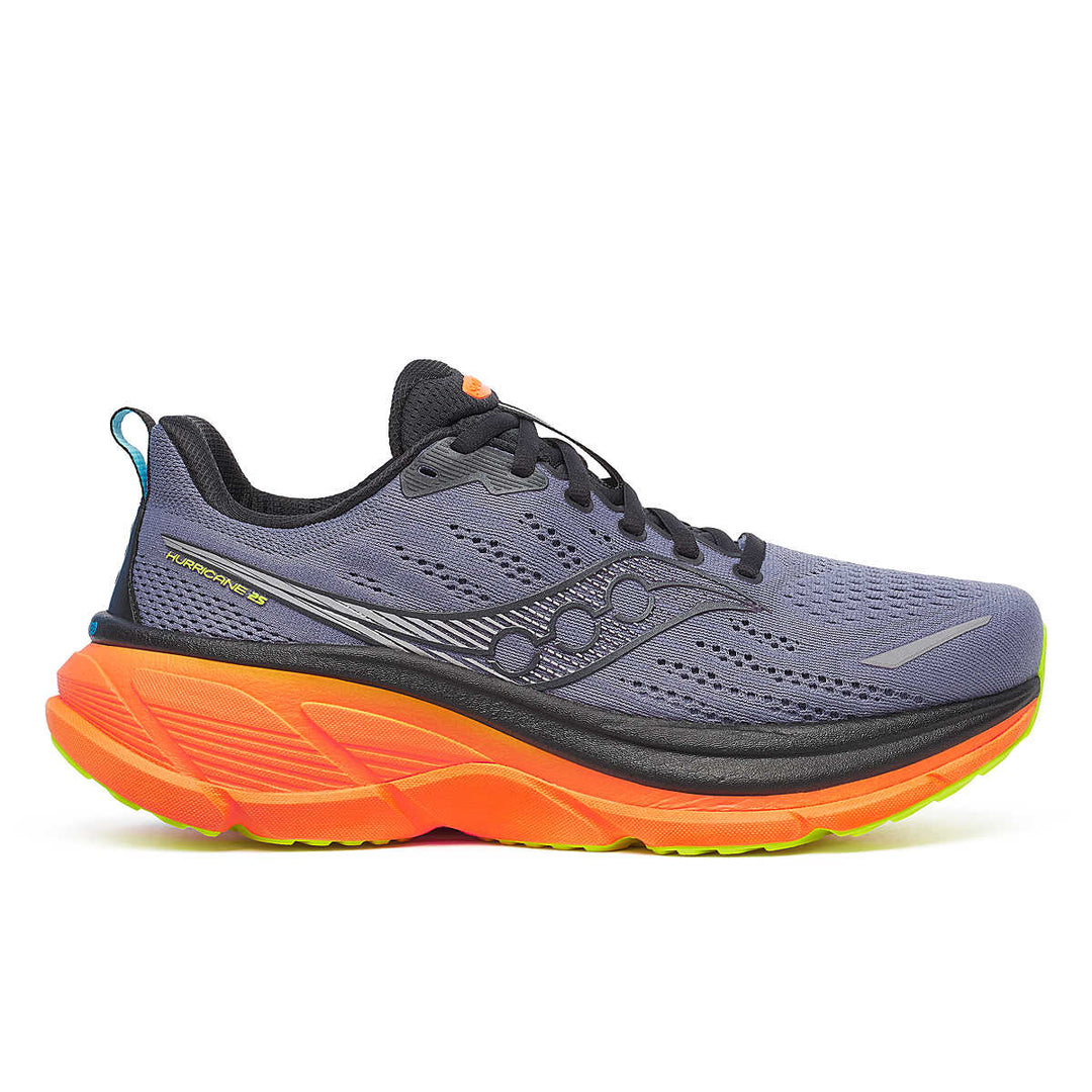 Men's Saucony Hurricane 25, Shadow/Vizi, 10 D Medium