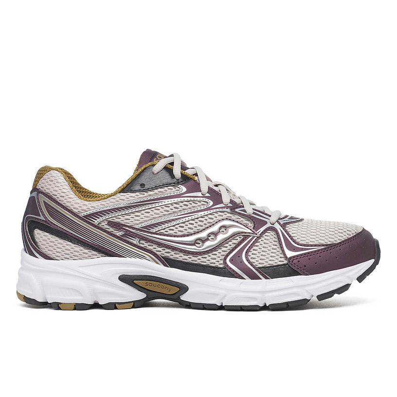 Men's Saucony Ride Millennium, Grey/Wine, 7.5 D Medium