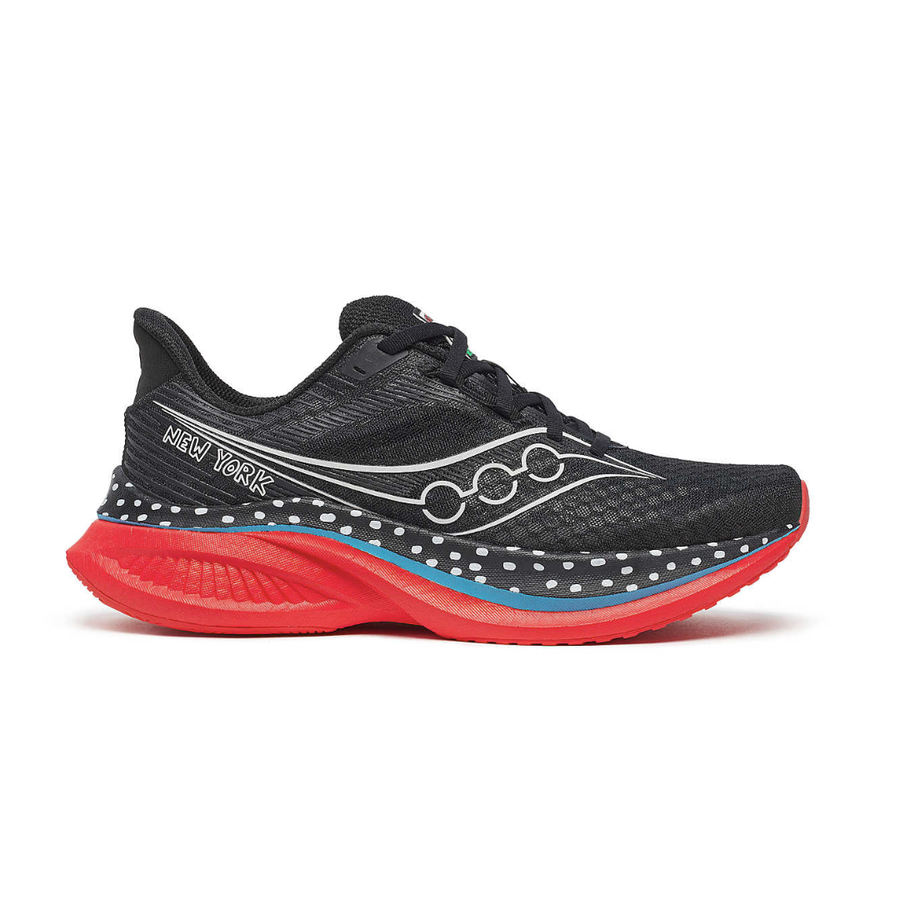 Men's Saucony Endorphin Speed 5, Black/Red, 9.5 D Medium