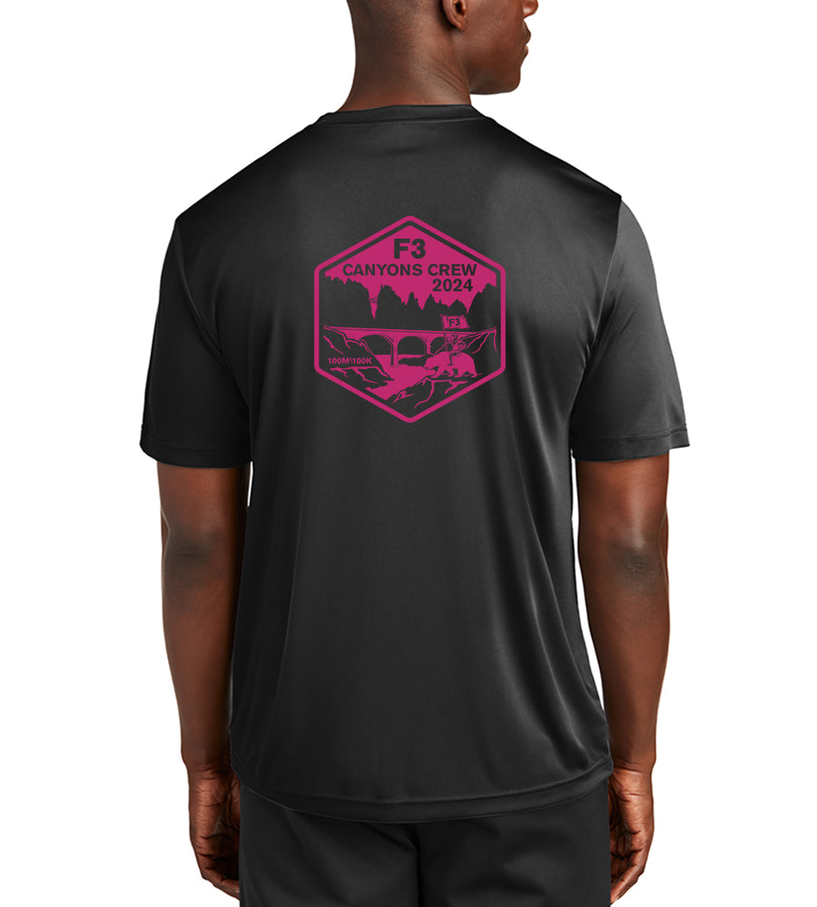 F3 Gold Rush Canyons Crew Hot Pink Logo Pre-Order January 2024
