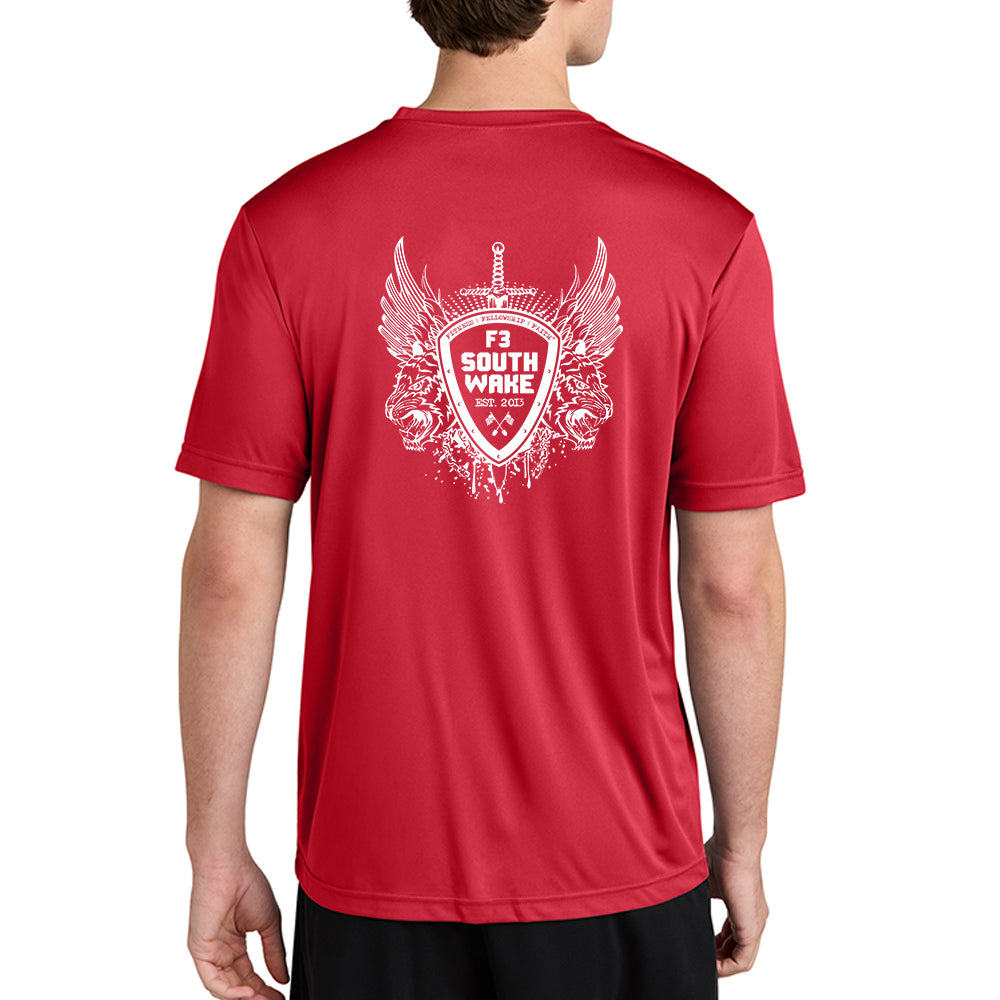CLEARANCE ITEM - F3 South Wake Tiger Hawk  - Sport-Tek PosiCharge Competitor Tee Short Sleeve (True Red/Large)