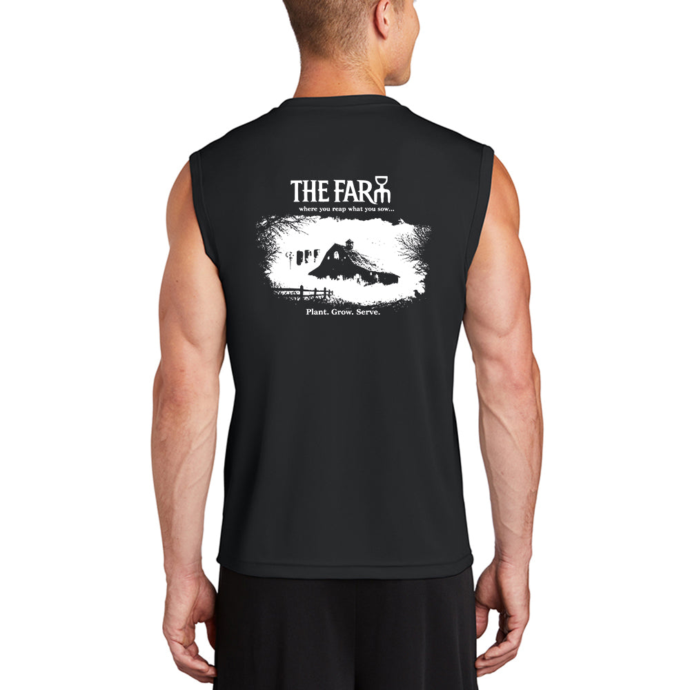 CLEARANCE ITEM - F3 RTX The Farm -Sport- Tek Sleeveless PosiCharge Competitor Tee (Black/Large)