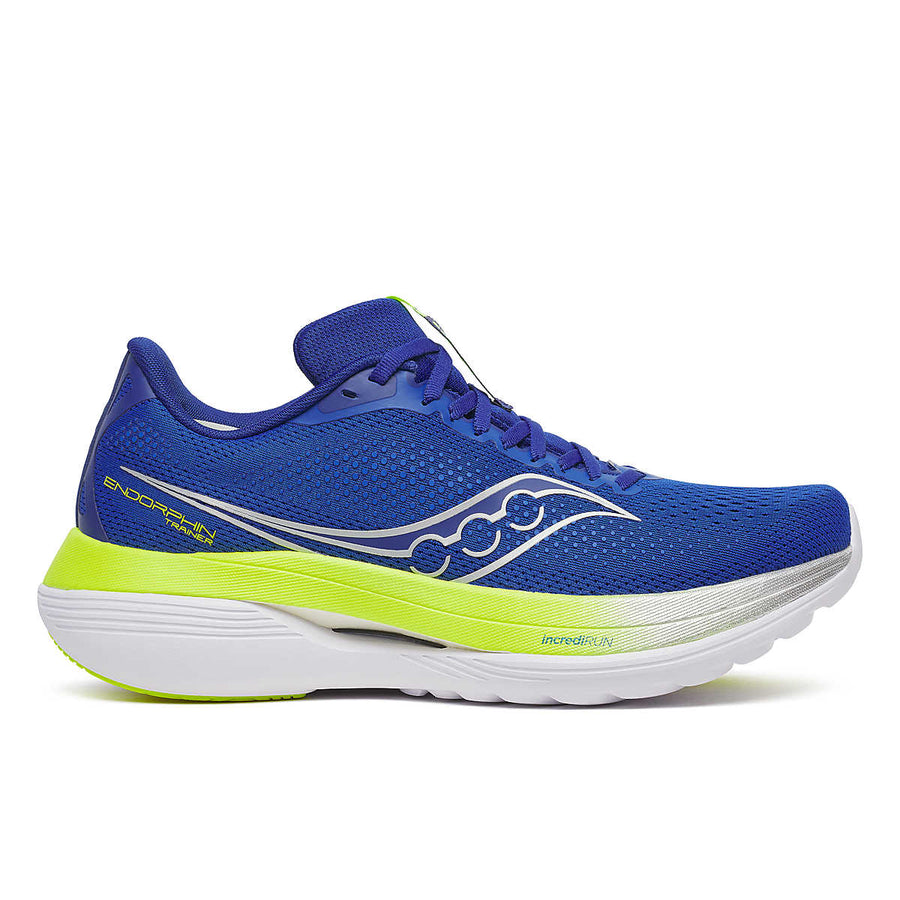 Men's Saucony Endorphin Trainer, Lapis/Citron, 13 D Medium