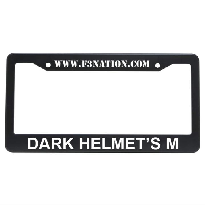 F3 Custom Name Metal License Plate Frame - Made to Order