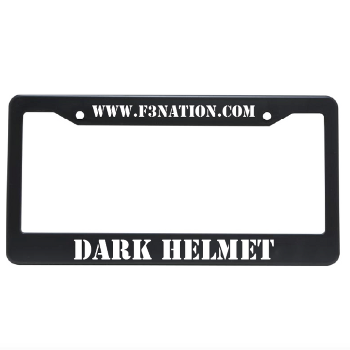 F3 Custom Name Metal License Plate Frame - Made to Order