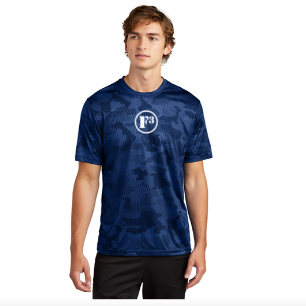 CLEARANCE ITEM - F3 Sport-Tek Camohex Tee (Royal)