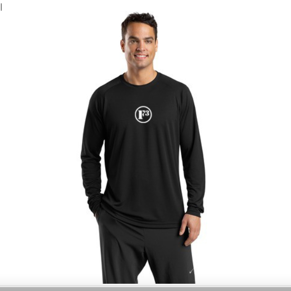 CLEARANCE ITEM - F3 Sport-Tek Dry Zone Long Sleeve Raglan T-Shirt (Black/XL)