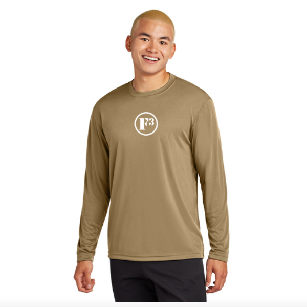 CLEARANCE ITEM - F3 Sport-Tek Long Sleeve PosiCharge Competitor Tee (Coyote Brown)