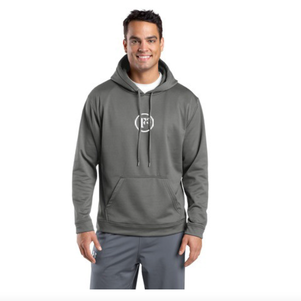 CLEARANCE ITEM - F3 Sport-Tek Sport-Wick Fleece Hooded Pullover (Dark Smoke Grey)