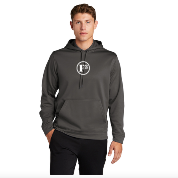 CLEARANCE ITEM - F3 Sport-Tek Sport-Wick Fleece Hooded Pullover (Iron Grey)