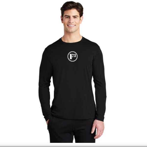 CLEARANCE ITEM - F3 Sport-Tek Posi-UV Pro Long Sleeve Tee (Black-2XL)