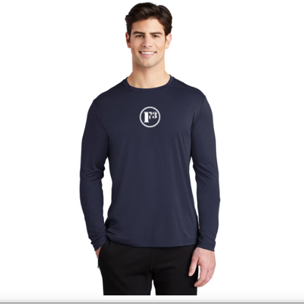 CLEARANCE ITEM - F3 Sport-Tek Posi-UV Pro Long Sleeve Tee (Navy/2XL)