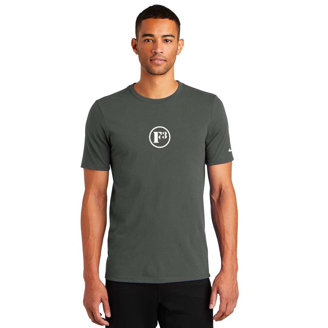 CLEARANCE ITEM - Nike Dri-FIT Cotton/Poly Tee (Anthracite/XL)