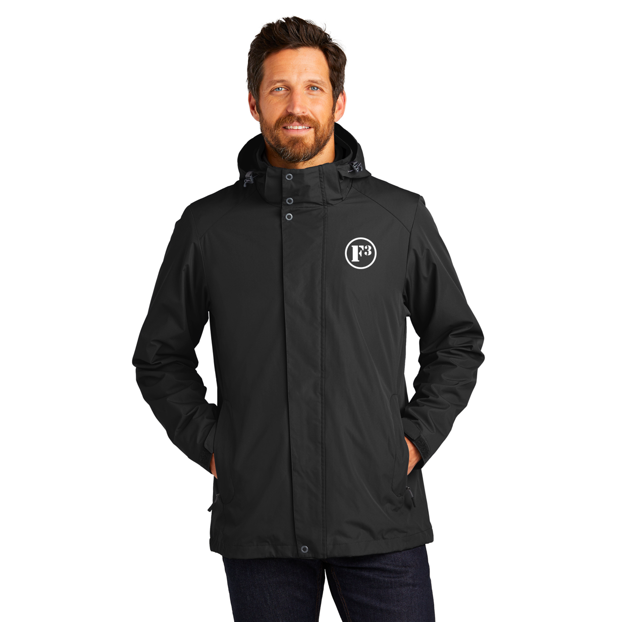 CLEARANCE ITEM - F3 Port Authority All-Weather 3-in-1 Jacket (Black-XL)