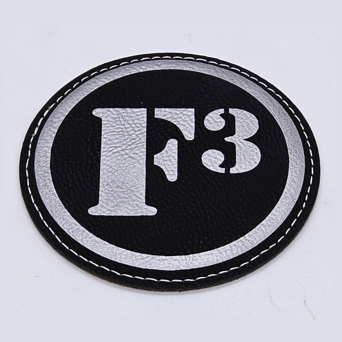 F3 Leatherette Coaster 4-Pack