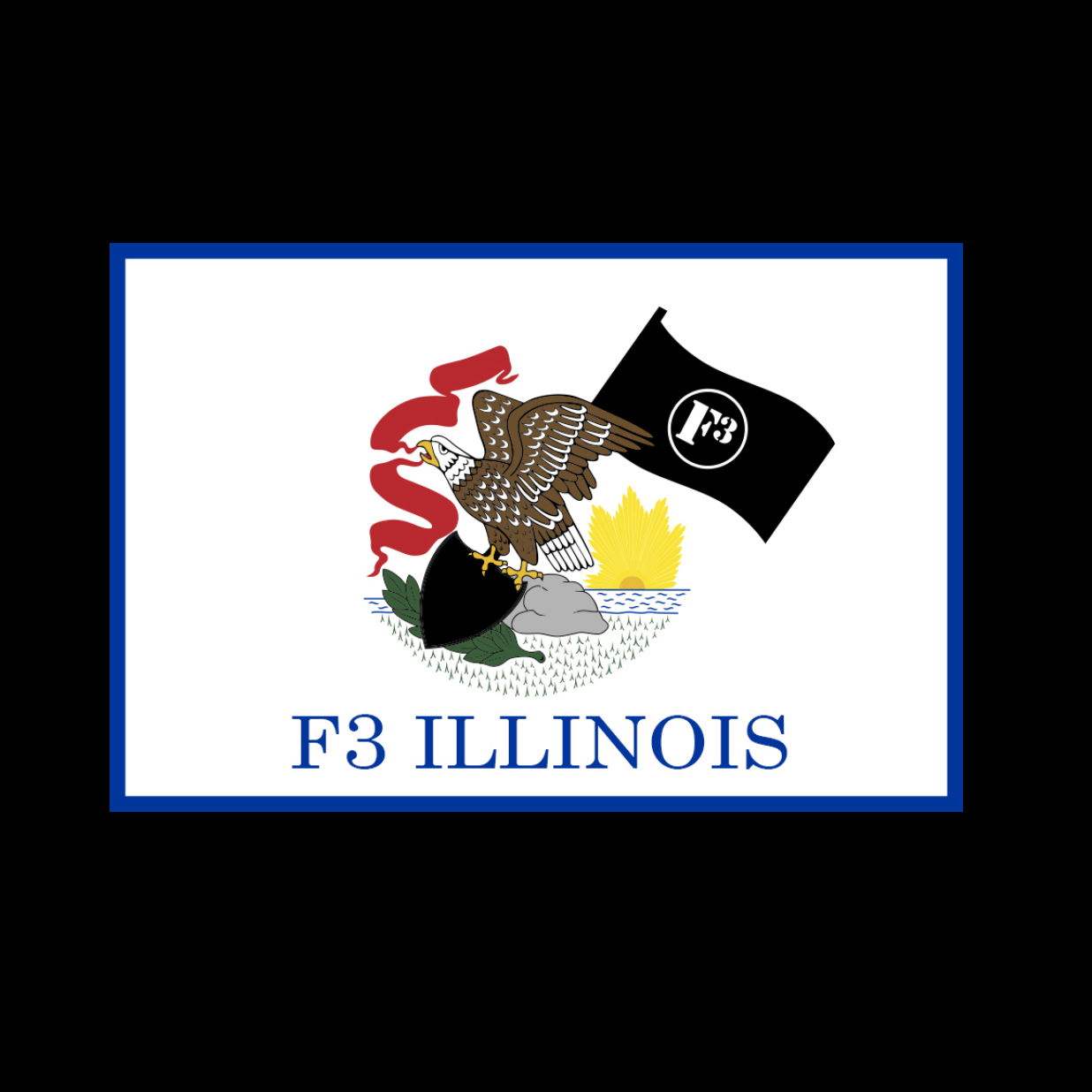 F3 Illinois Flag Patch