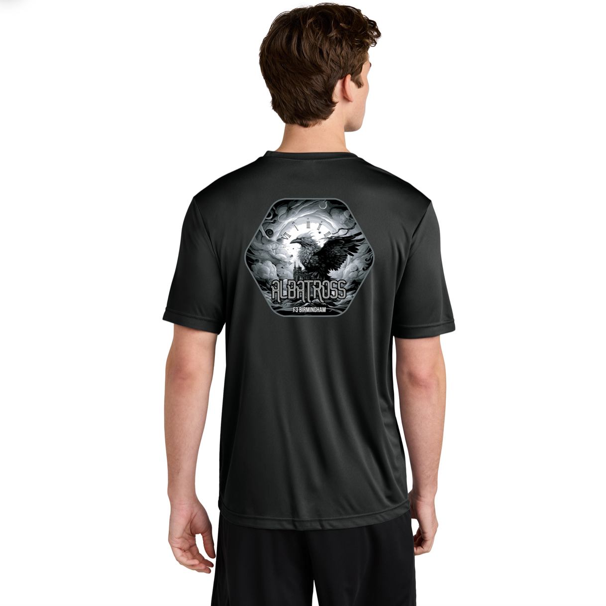 CLEARANCE ITEM - F3 Birmingham Albatross DTF Logo - Sport-Tek PosiCharge Competitor Tee (Black)