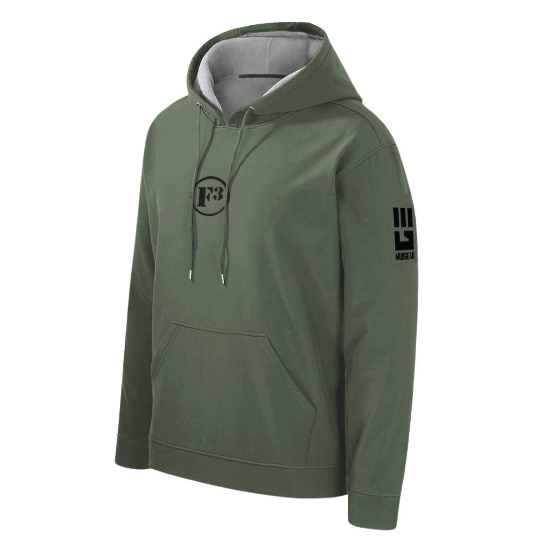 F3 MudGear All-Weather Warrior Hoodie (Olive Drab Green) - Made to Order