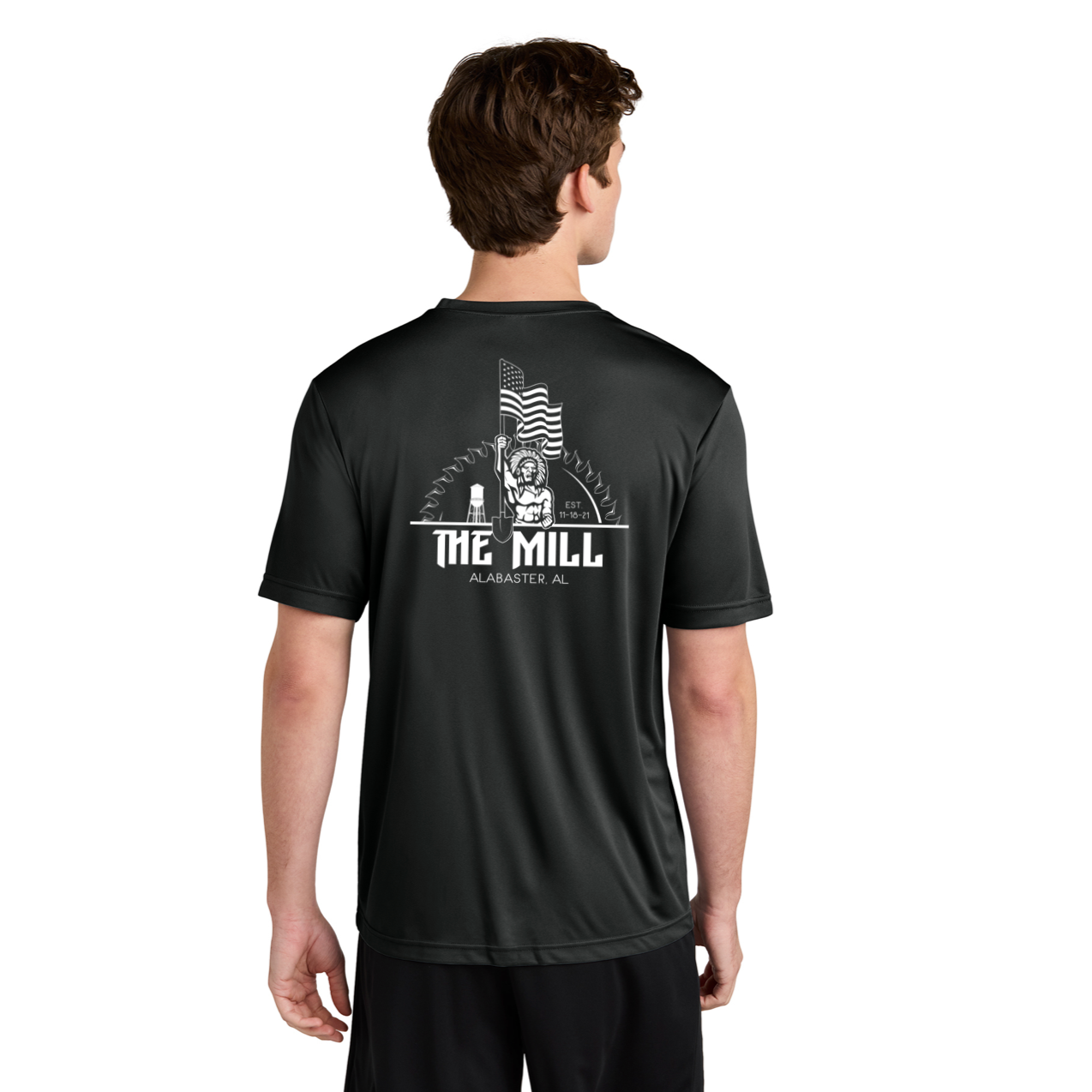 CLEARANCE ITEM - The Mill DTF Logo - Sport-Tek PosiCharge Competitor Tee (Black/3XL)