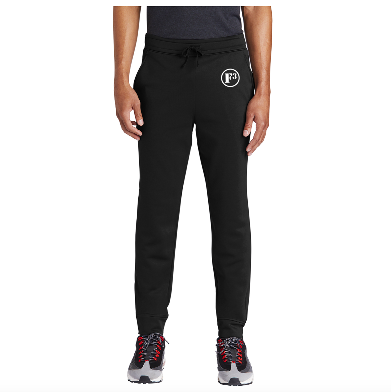 CLEARANCE ITEM - Sport-Tek  Sport-Wick  Fleece Jogger (Black/Med)