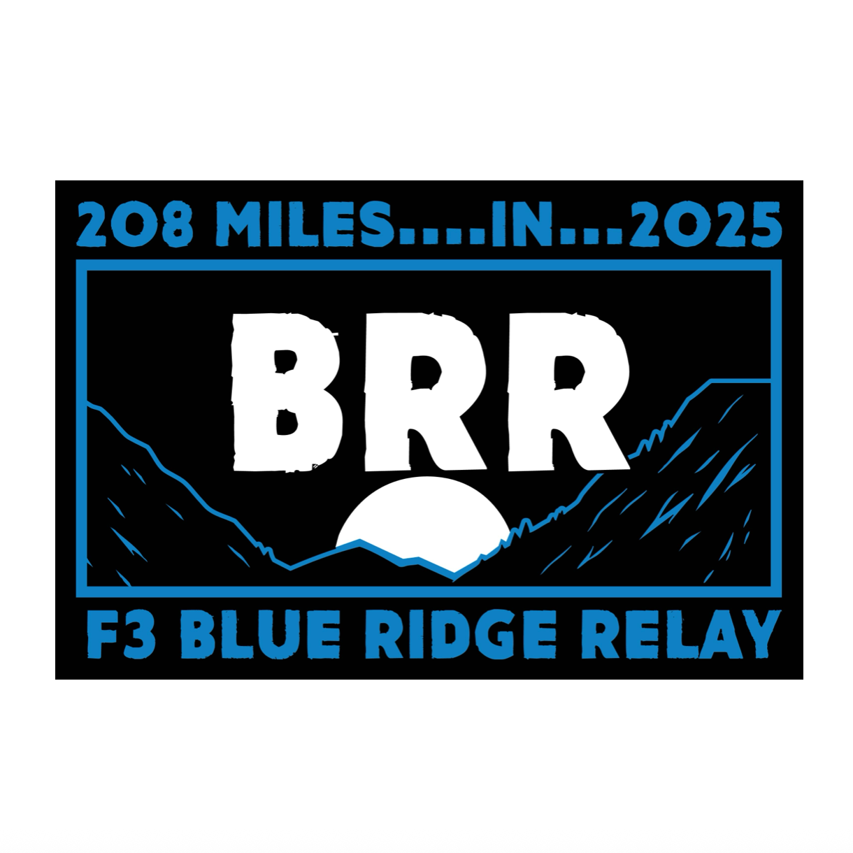 F3 2025 BRR - Blue Ridge Relay Patch