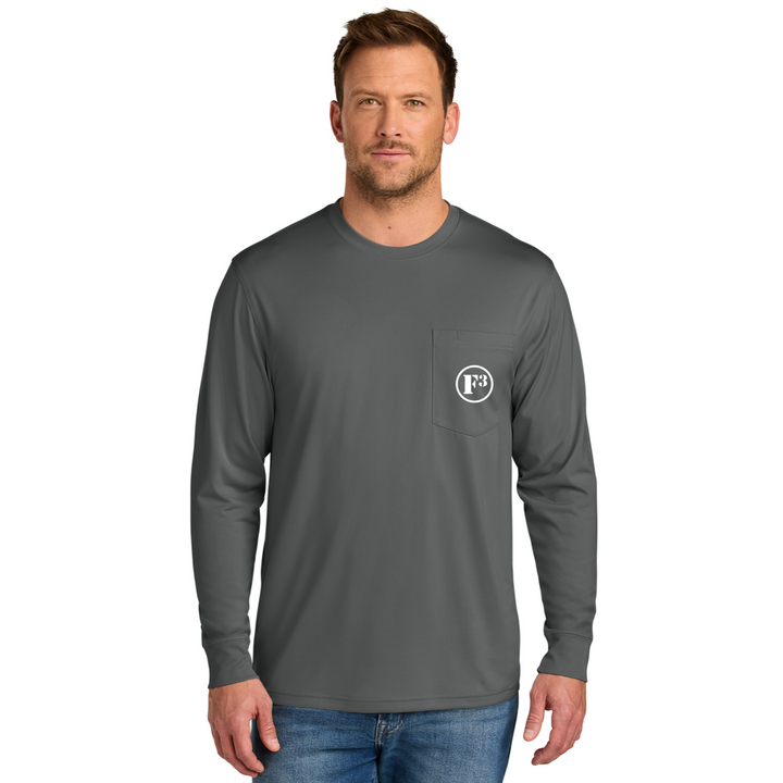 F3 CornerStone Workwear Pro Long Sleeve Pocket Tee - Made to Order