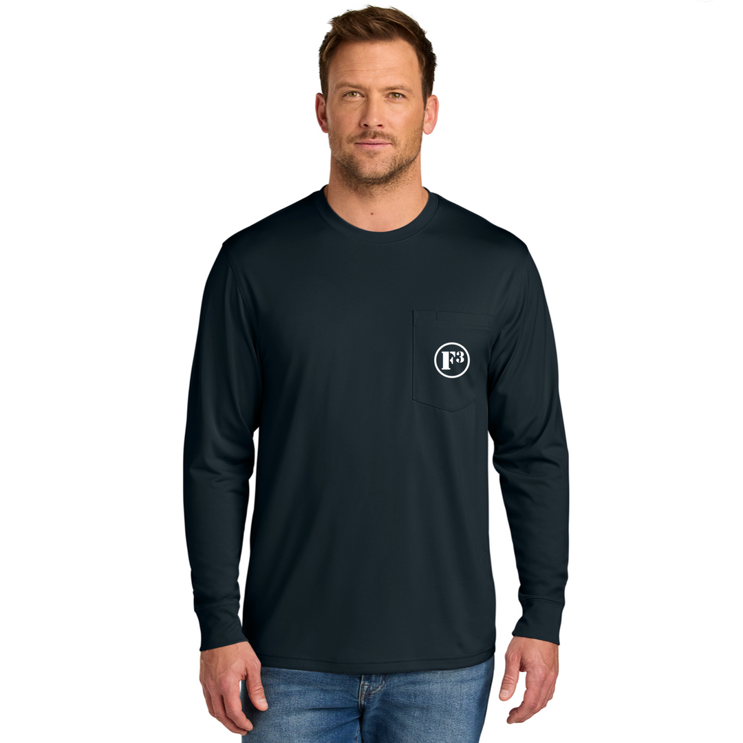 F3 CornerStone Workwear Pro Long Sleeve Pocket Tee - Made to Order