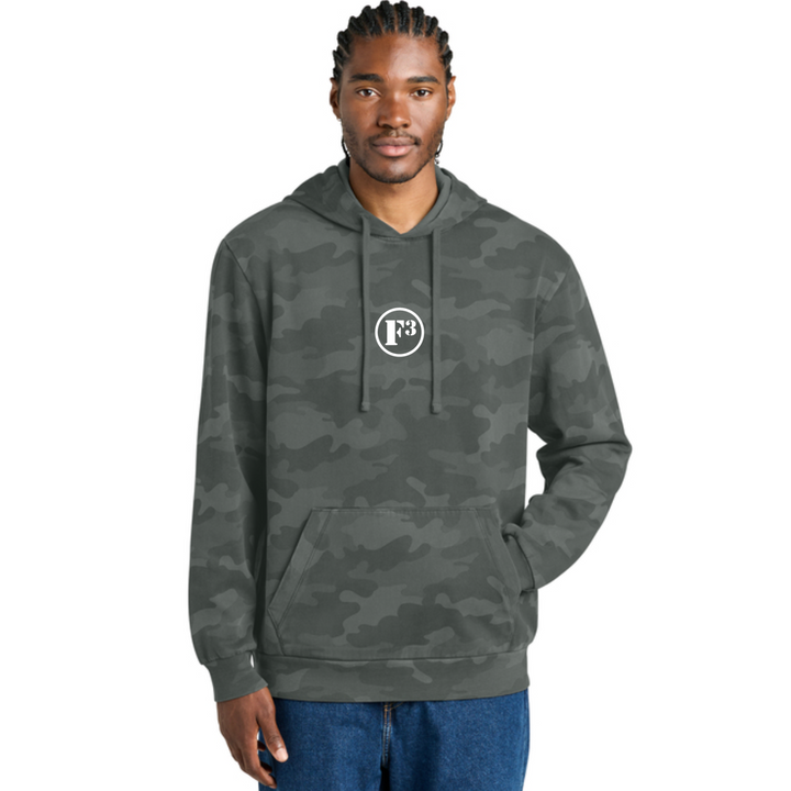 F3 District Wash Camo Fleece Hoodie - Made to Order