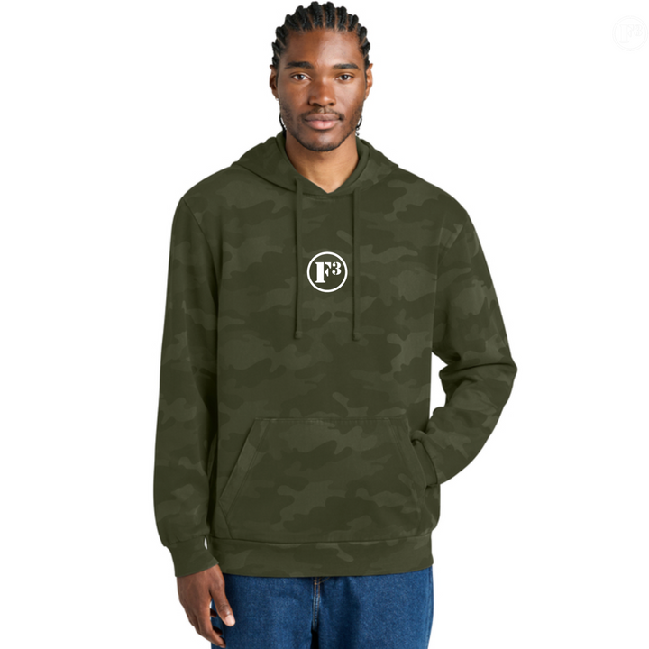 F3 District Wash Camo Fleece Hoodie - Made to Order