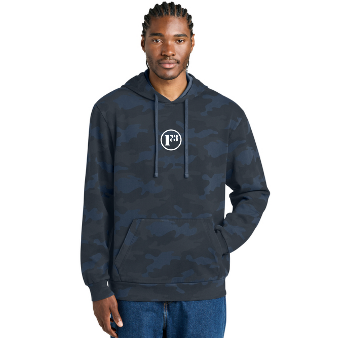 F3 District Wash Camo Fleece Hoodie - Made to Order
