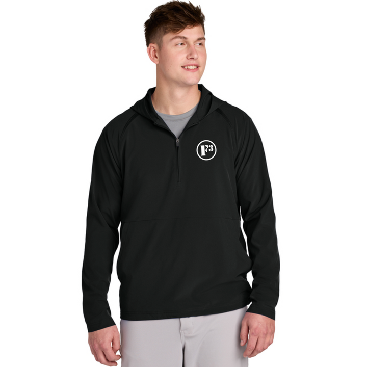 F3 Sport-Tek Repeat 1/2-Zip Long Sleeve Hooded Jacket - Made to Order
