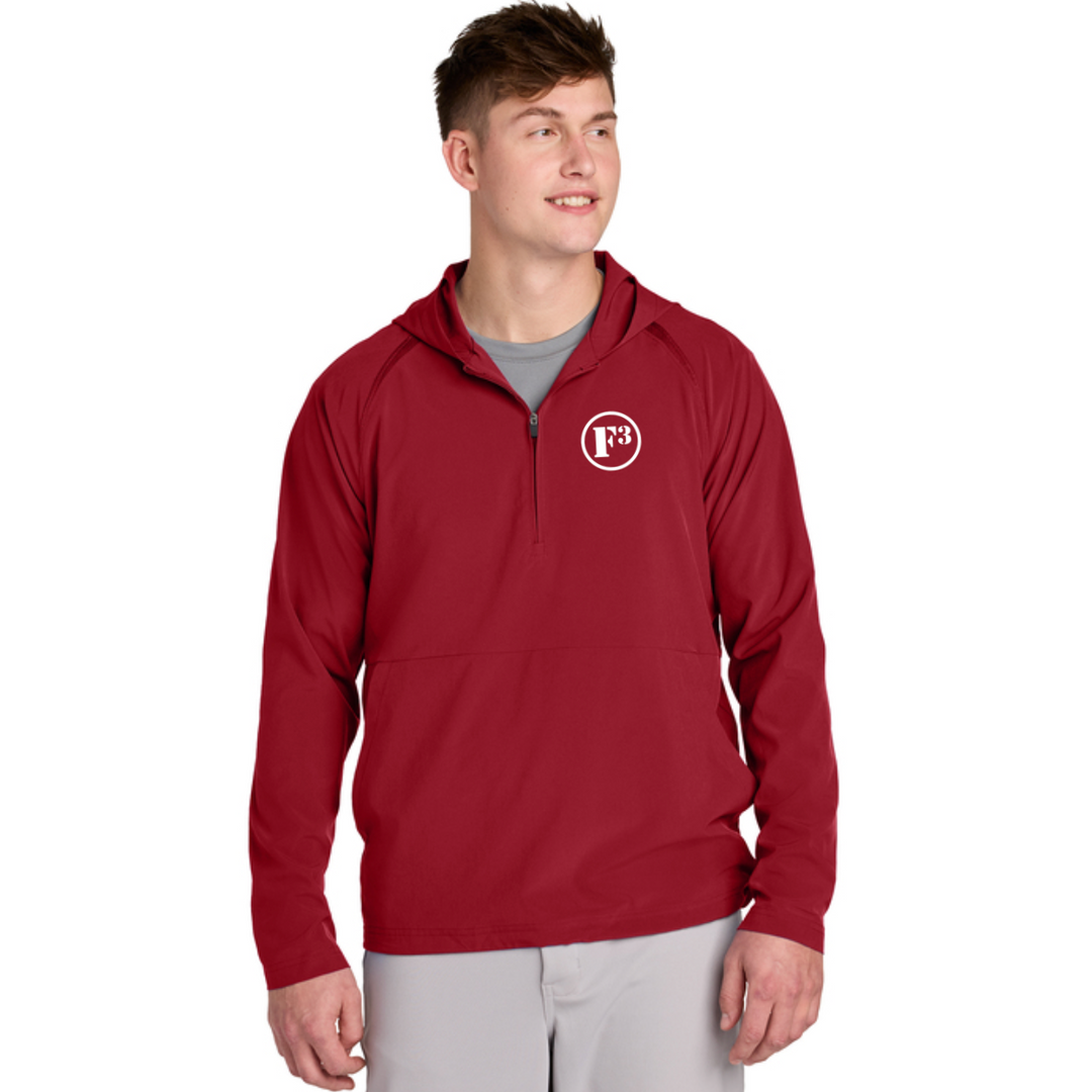 F3 Sport-Tek Repeat 1/2-Zip Long Sleeve Hooded Jacket - Made to Order