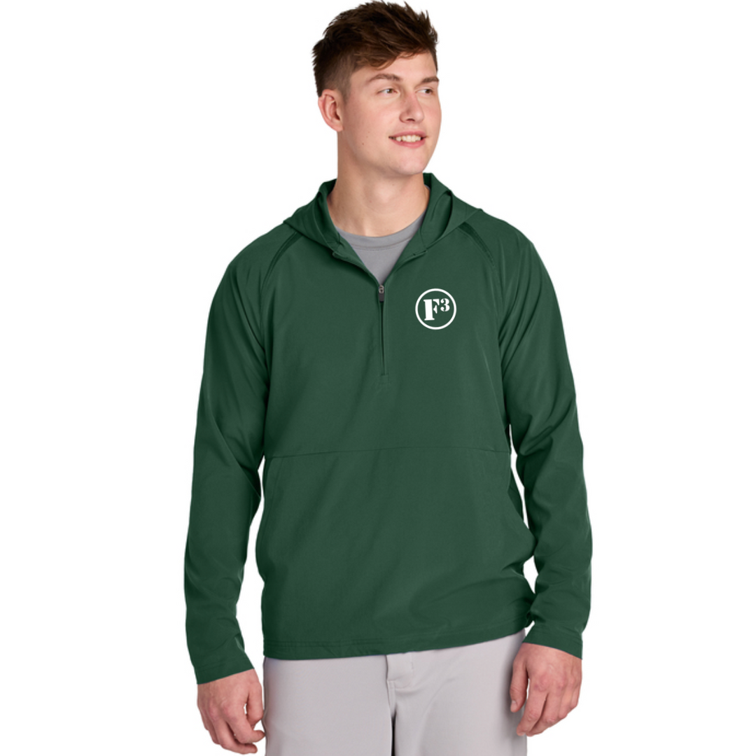 F3 Sport-Tek Repeat 1/2-Zip Long Sleeve Hooded Jacket - Made to Order