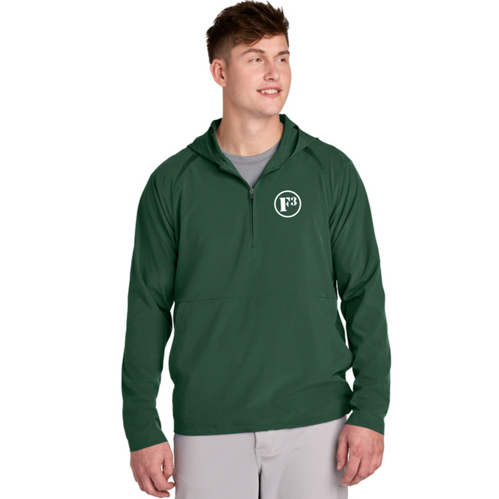 F3 Sport-Tek Repeat 1/2-Zip Long Sleeve Hooded Jacket - Made to Order