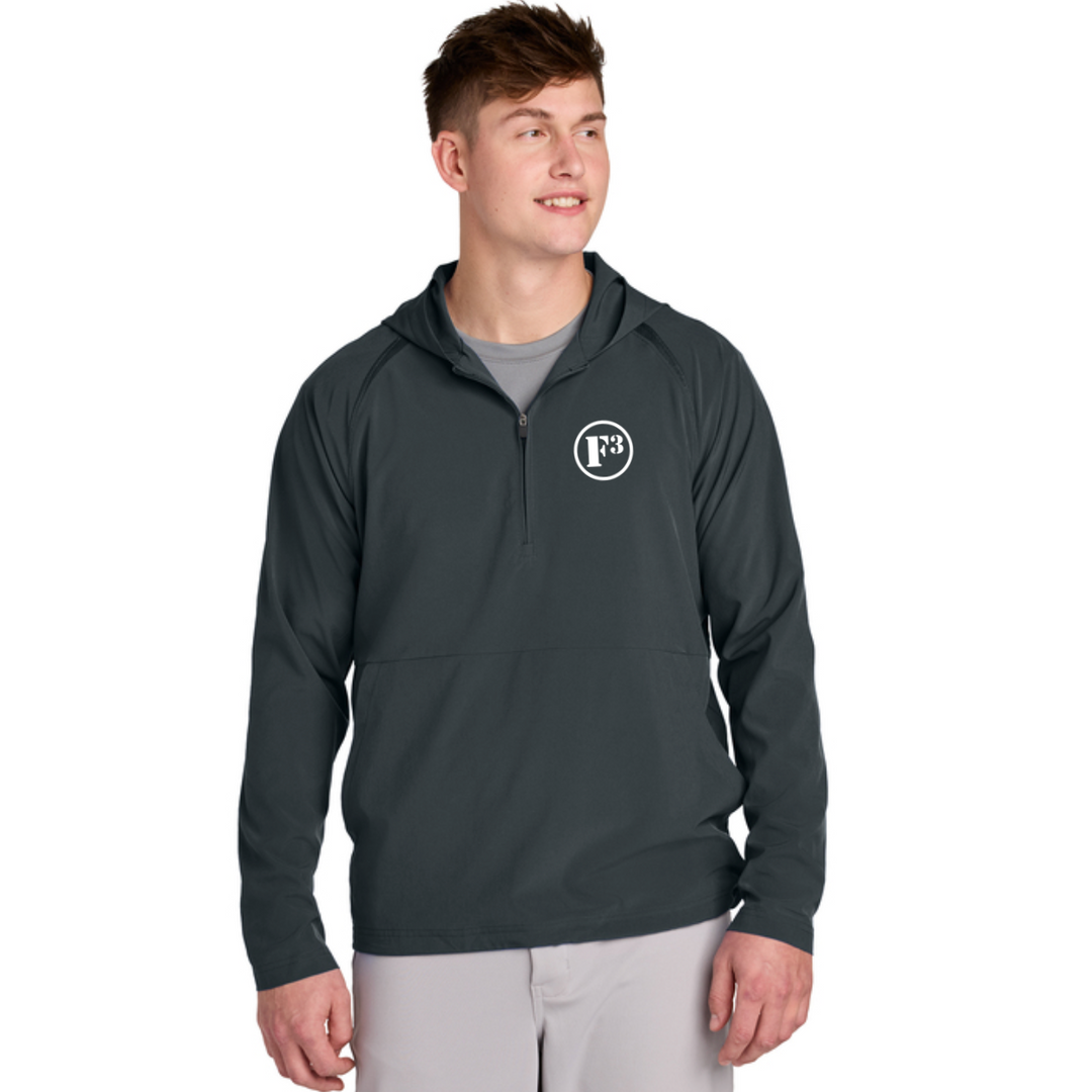 F3 Sport-Tek Repeat 1/2-Zip Long Sleeve Hooded Jacket - Made to Order