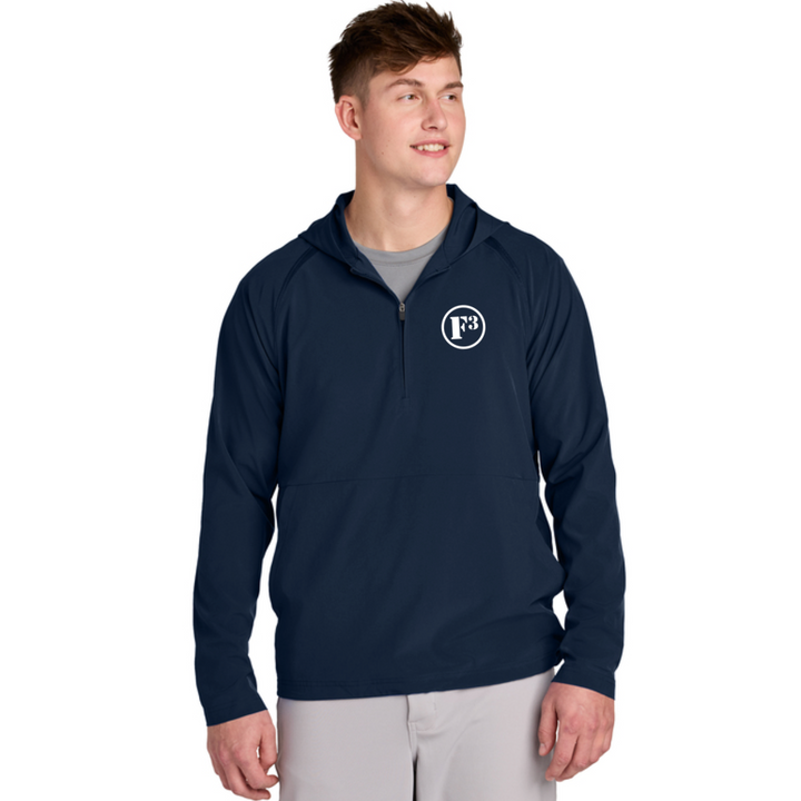 F3 Sport-Tek Repeat 1/2-Zip Long Sleeve Hooded Jacket - Made to Order