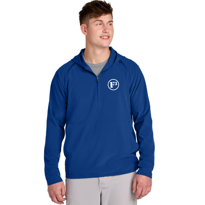F3 Sport-Tek Repeat 1/2-Zip Long Sleeve Hooded Jacket - Made to Order