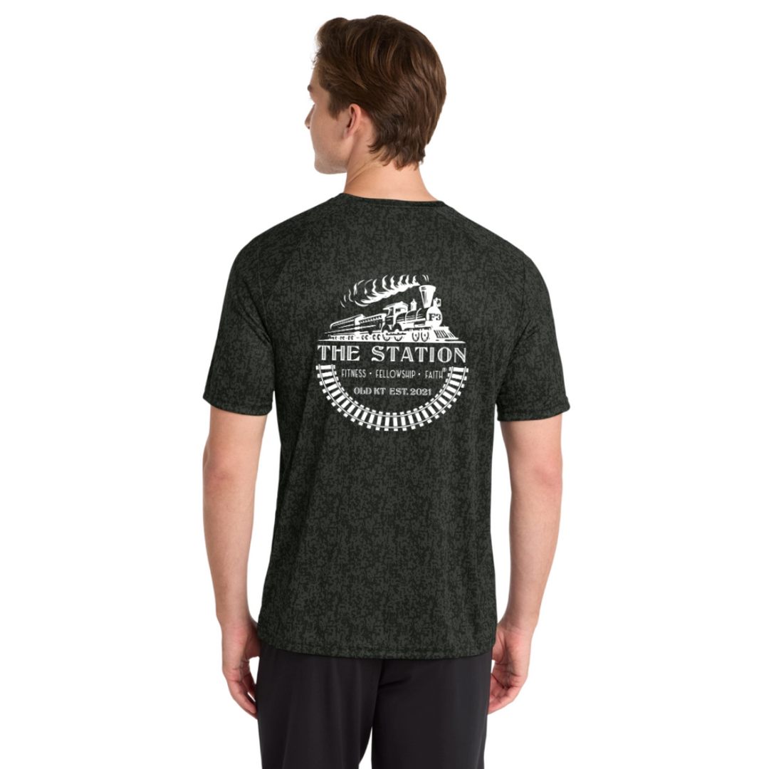 CLEARANCE ITEM - F3 MKT The Station - DTF Logo - Sport-Tek  Digi Camo Tee (Black/XL)
