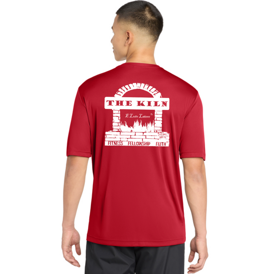 CLEARANCE ITEM - F3 Katy The Kiln - DTF Logo - Sport-Tek PosiCharge Competitor Tee (True Red/Med)