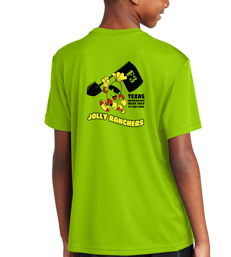 F3 Fort Bend Jolly Ranchers TIR 24' - Red, Bright Yellow and Black logo Pre-Order January 2024