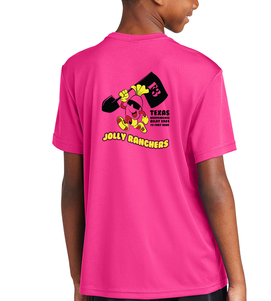 F3 Fort Bend Jolly Ranchers TIR 24' - Red, Bright Yellow and Black logo Pre-Order January 2024