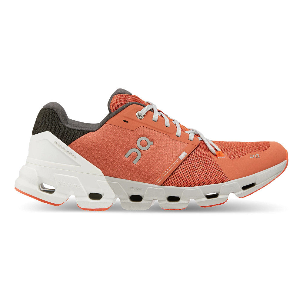 Men's On Cloudflyer 4, Ginger/White, 12 D Medium
