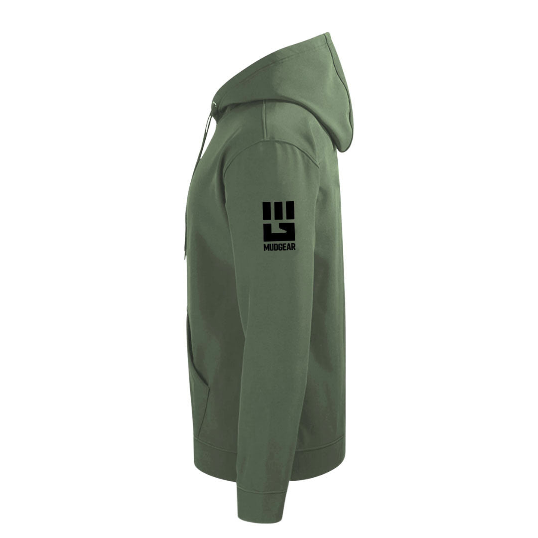 MudGear All-Weather Warrior Hoodie - Olive Drab Green