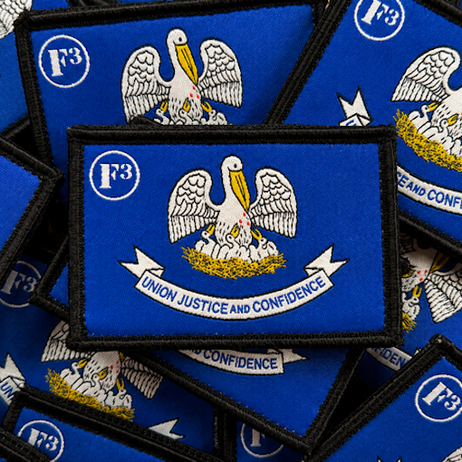 F3 Louisiana Flag Patch