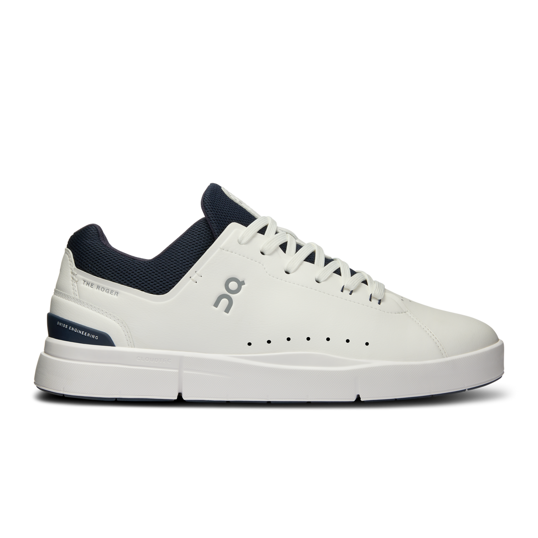 Men's On The Roger Advantage 2, White/Midnight, 9.5 D Medium